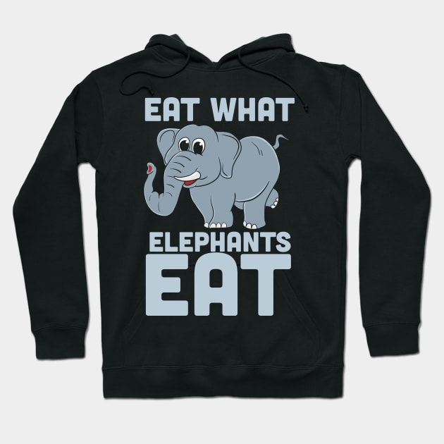 Funny Vegetarian T Shirts elephant diet gift Hoodie by biNutz